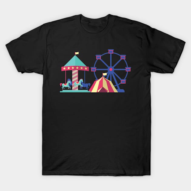 Amusement Park T-Shirt by Shirtjaeger